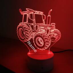 Personalised Tractor Night Light - Children's Kids Bedroom Boys Room Led Birthday Gift Christmas - thumbnail 3