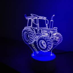 Personalised Tractor Night Light - Children's Kids Bedroom Boys Room Led Birthday Gift Christmas - thumbnail 4