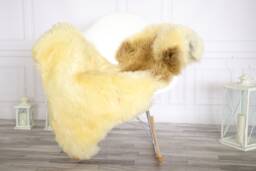 Sheepskin Rug - Real Shaggy Chair Cover Throw Brown Beige Home Decor #apriher32 - thumbnail 1