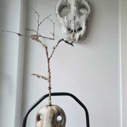 Handmade Ceramic Wall Mirror Sculpture Unique Art Decor - thumbnail 2