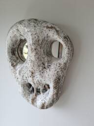 Handmade Ceramic Wall Mirror Sculpture Unique Art Decor - thumbnail 1