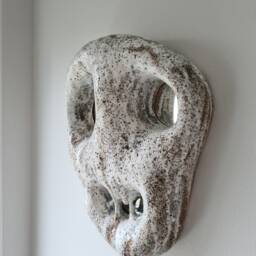 Handmade Ceramic Wall Mirror Sculpture Unique Art Decor - thumbnail 3