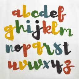 Angels & Rainbows Font Crochet Letter D Pattern, Alphabet, Letter, Appliqu??, Monogram - thumbnail 3