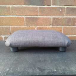 Truffle Brown Footrest Handmade Low Footstool - 10 cm, Ud - thumbnail 4