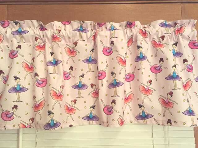 Ballerinas & Stars Valance ~ 41 42 Inches Wide - image 1