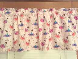 Ballerinas & Stars Valance ~ 41 42 Inches Wide - thumbnail 1