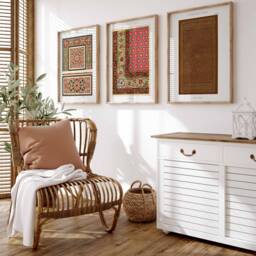 Arabic Pattern Prints, Islamic Decor, Middle Eastern Poster Set, Wall Art, Posters, Mughal Muslim Gift, Art - thumbnail 2