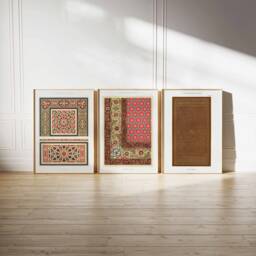 Arabic Pattern Prints, Islamic Decor, Middle Eastern Poster Set, Wall Art, Posters, Mughal Muslim Gift, Art