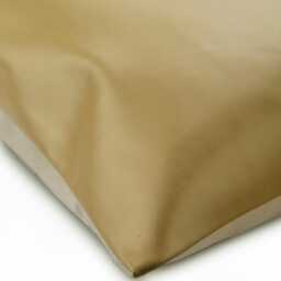 "Faux Leather Matte Gold Pillow Custom 16""x16" - thumbnail 2