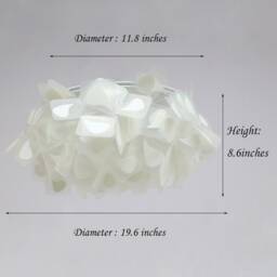 White Water Drop Flush Mount Ceiling Lamp Modern Lighting - ??50cm - thumbnail 2