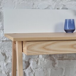 Writing Desk 50cm Depth With 2 Drawers, Various Colors -Natural Ash Veneer - thumbnail 3