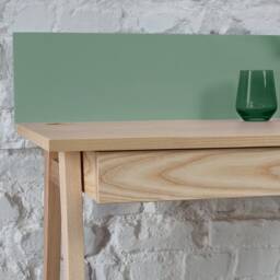 Writing Desk 50cm Depth With 2 Drawers, Various Colors -Natural Ash Veneer - thumbnail 4