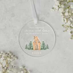 First Home Personalised Frosted Christmas Ornament New Gift - in 2025 - thumbnail 1