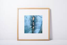 "Digital Download, Printable Art, Bright Colorful Cactus Botanical Wall Decor, Modern Arizona, Art ""Blue Paddles" - thumbnail 1