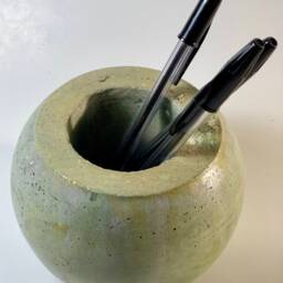 Concrete Orb For Candle, Planter, Supplies - thumbnail 2