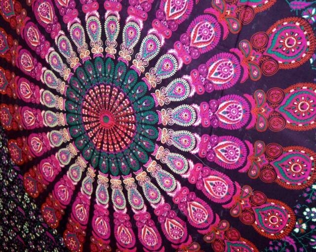 Mandala Tapestry Indian Boho Wall Hanging Bohemian Throw Tapestries Hippie Tapestries, Dorm Decor Art Traditional Bed Cover - image 1