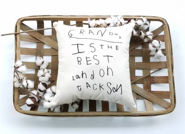 Handwriting Pillow, Remembrance Gifts For Sister, Loved Ones - image 1