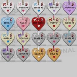 Personalised Baby's 1st First Christmas Bauble Wooden Heart Tree Ornament Or Magnet Gift For Boy Girl - thumbnail 2