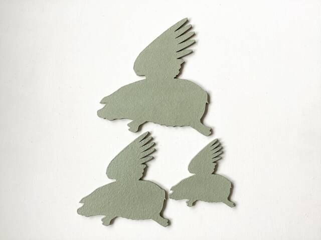 Flying Pigs Wall Art - Pigs, Art, Funny Wooden Decor, Gallery Decoration - image 1