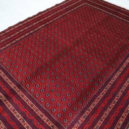 Handmade 7X9 Turkmen Bokhara Rug Natural Wool & Colors Hand-Knotted Afghan - Bedroom For Living Room 200 X 270 cm Red Carpet - thumbnail 2