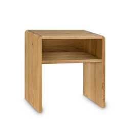 Charlottenburg 1 Bedside Table - Elegant Made Of Wild Oak - thumbnail 2