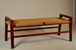 Danish Cord- Scandinavian Modern Wood Bench - Mid Century Modern