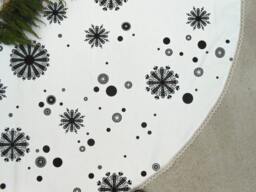 Snowflake Ornament Christmas Tree Skirt Xmas Holiday Decor Swedish Snowflakes Trees