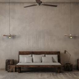 Beige Handmade Ceramic Chandelier Modern Wabi Sabi Pendant - thumbnail 3