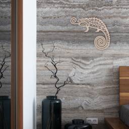 Wooden Tribal Gecko Wall Art Unfinished Mdf Cutout - thumbnail 4