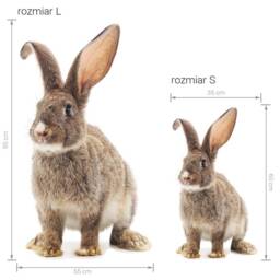 Big Rabbit Bunny Wall Decor, Kids Room Art, Nursery Boho Bedroom, Girls Boys Bedroom Decals - thumbnail 2