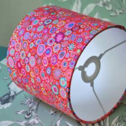 Handmade Kaffe Fassett Drum Lampshade Colourful Floral Home Decor - thumbnail 3