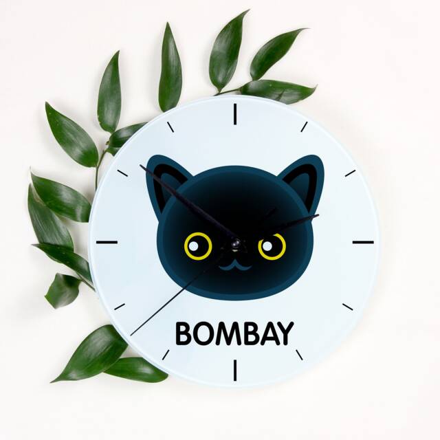 A Clock With A Bombay Cat. New Collection The Cute Art-Dog Cat - image 1