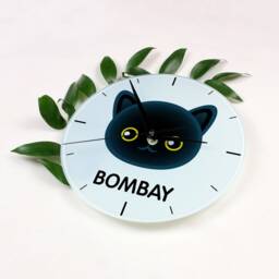 A Clock With A Bombay Cat. New Collection The Cute Art-Dog Cat - thumbnail 2