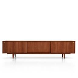 Mid-Century Sideboard, Dresser, Commode, Japandi Furniture, Credenza Made Of Oak Veneer - Teaok Colour Livlo T-S01