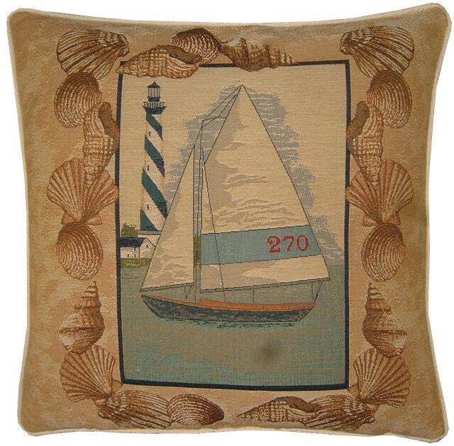 Sailing Yacht 270 Seaside Tapestry Cushion Cover Sham - image 1