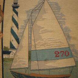 Sailing Yacht 270 Seaside Tapestry Cushion Cover Sham - thumbnail 2
