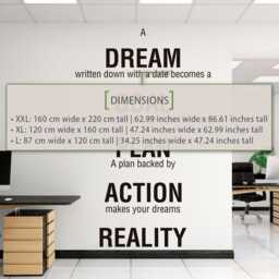 The Achievement Blueprint - Motivational Wall Decal For Office Inspire Success & Achieve Your Goals - thumbnail 2