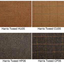 Harris Tweed 2 Seater Chesterfield Sofa L002H Medium Brown Leather - thumbnail 4