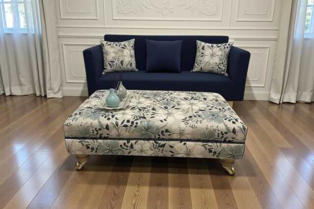 Florence Coffee Table, Footstool, Pouffe Handmade To Perfection Limited Edition - image 1
