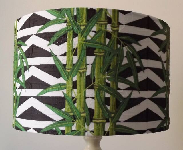 Bamboo Pattern Lampshade Japanese Style - image 1