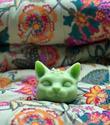 Mystic Cat Candle - Novelty Gifts Handmade Soy Wax Decorative - thumbnail 1