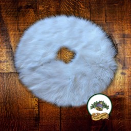 Shaggy Faux Sheepskin Christmas Tree Skirt - 18 Color Options - thumbnail 3