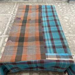 Traditional Patchwork Kantha Quilt Reversible Block Print Cotton Handmade Throw - thumbnail 4