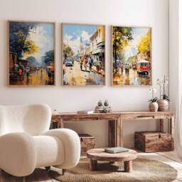 Set Of 3 Harare Travel Posters, Zimbabwe Prints, African Art, Floral Wall Black Art Poster, Decor, Gift - thumbnail 2
