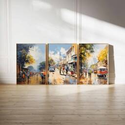 Set Of 3 Harare Travel Posters, Zimbabwe Prints, African Art, Floral Wall Black Art Poster, Decor, Gift - thumbnail 3