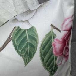 "Floral - Leaf Design Cushion Cover, Lumbar Size 12"" X 20" - thumbnail 3
