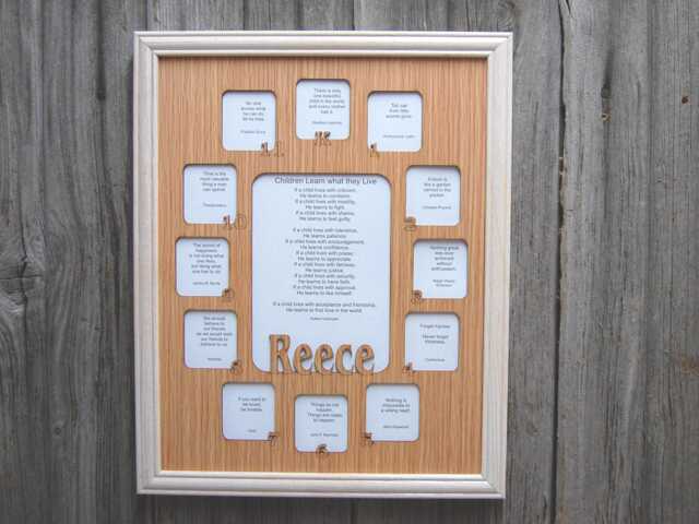 School Years Picture Frame K-12 Grade Personalized With Name, 11x14 White - K Thru 12 Days Frame - image 1