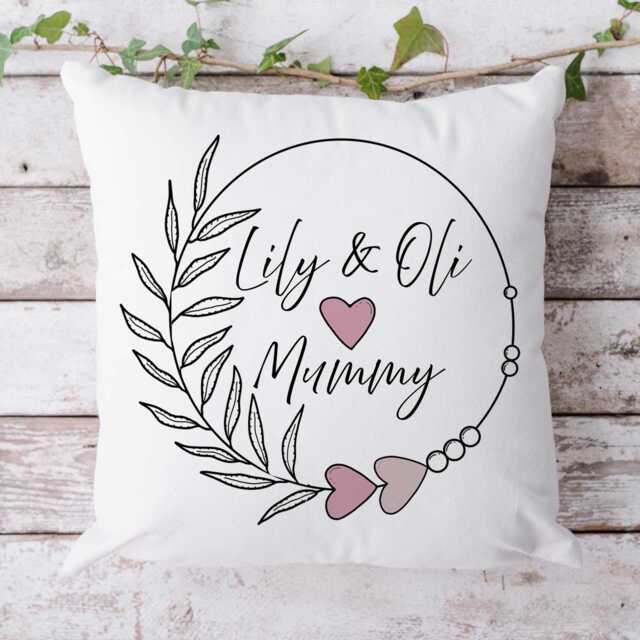 Personalised Mother's Day Gift Cushion, For Mum, Granny Gift, Gran, Grandchild Keepsake, Custom, & More Designs - image 1