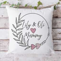 Personalised Mother's Day Gift Cushion, For Mum, Granny Gift, Gran, Grandchild Keepsake, Custom, & More Designs - thumbnail 1