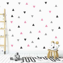 Hand Drawn Triangle Wall Stickers Geometric Nursery Decor - thumbnail 3